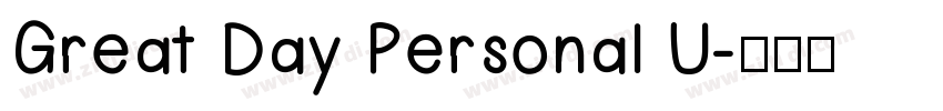 Great Day Personal U字体转换